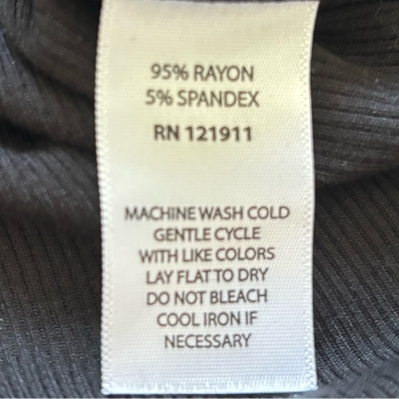 LNA Black Long Sleeve Top with Strap Neckline Size XL Modern Chic Sexy - Picture 4 of 6